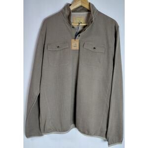 NWT Onward Reserve Glen Houndstooth Pullover Brown Knit Long Sleeve Size L